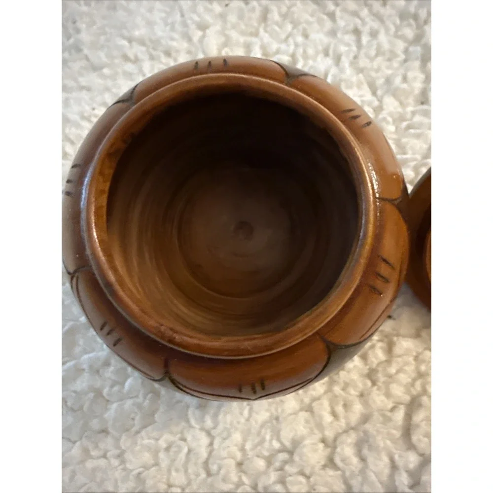 Vintage Hand-Carved Wooden Trinket Box